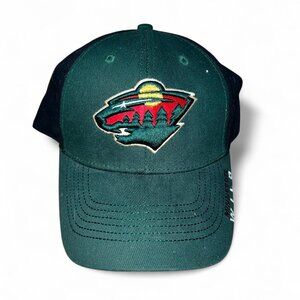 SOLD Minnesota Wild MN NHL Hockey Unisex Green and Black Baseball Cap